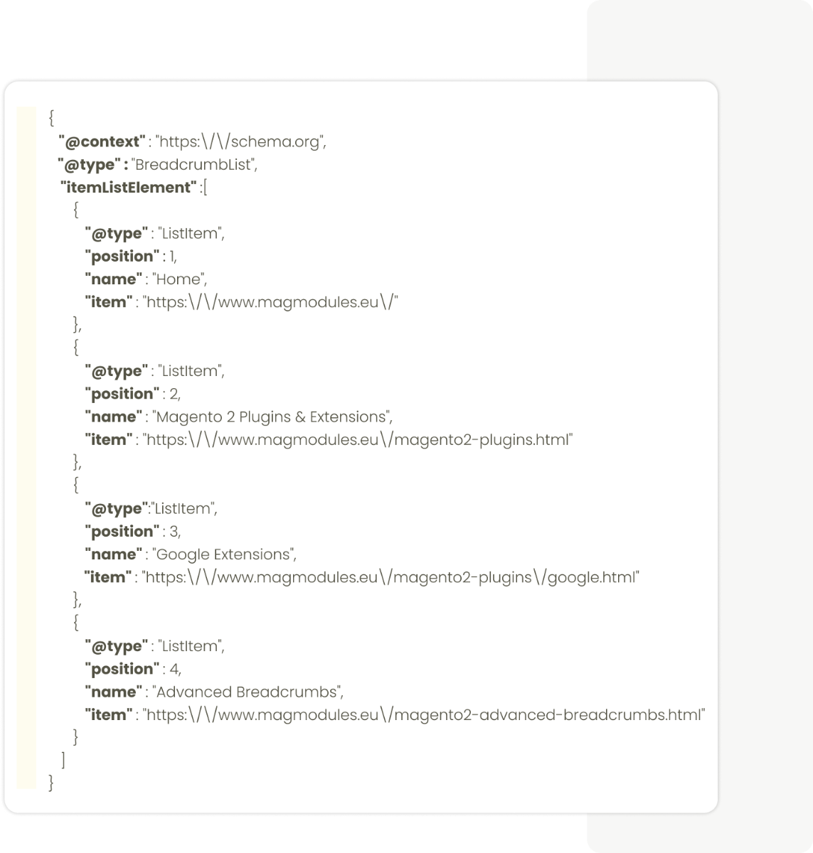 Structured Data Breadcrumbs for Magento 2