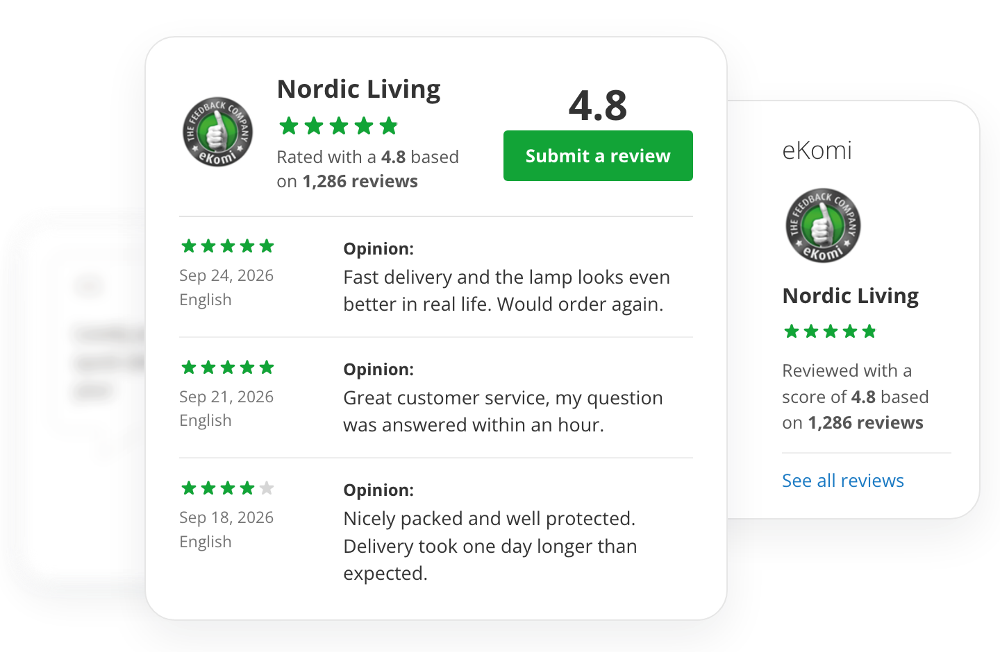 Magento 2 eKomi Reviews extension