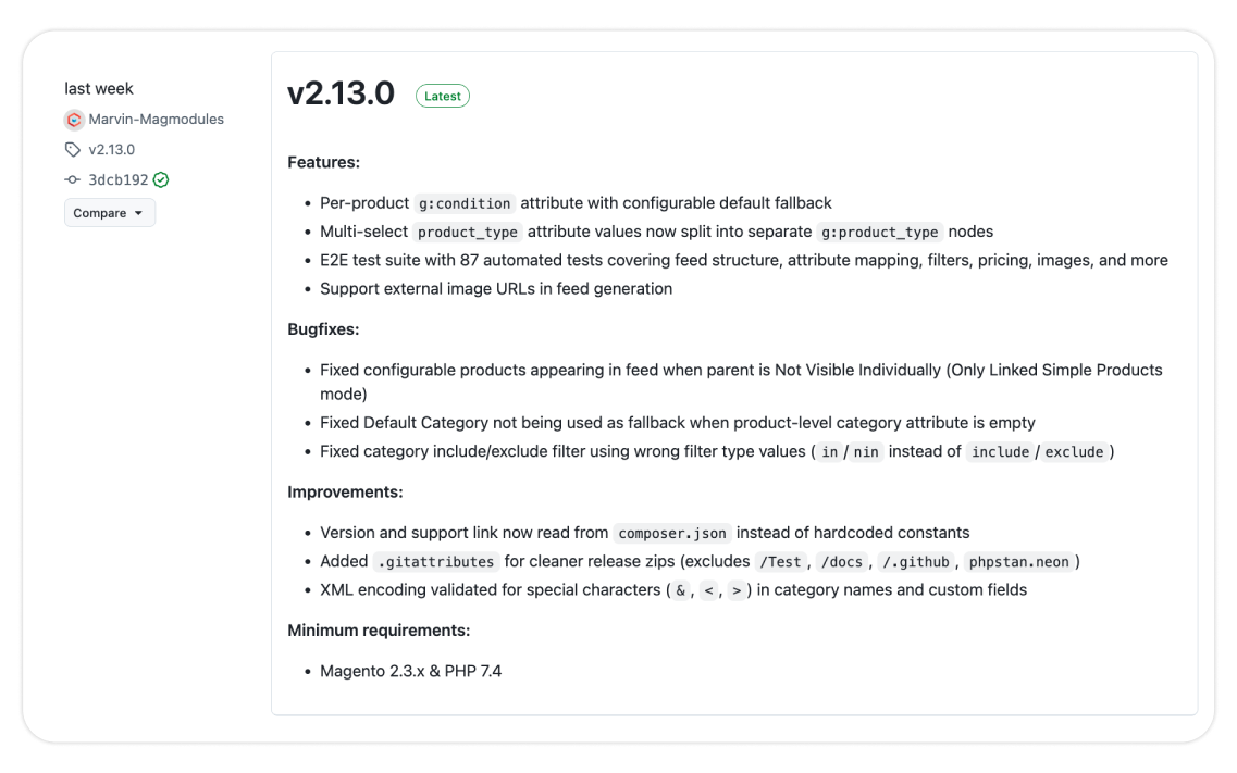 Reliable Google Shopping feed for Magento 2