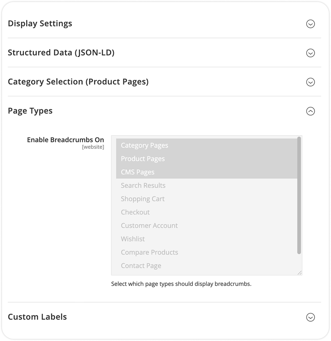 Optimized Breadcrumb Output for Magento 2